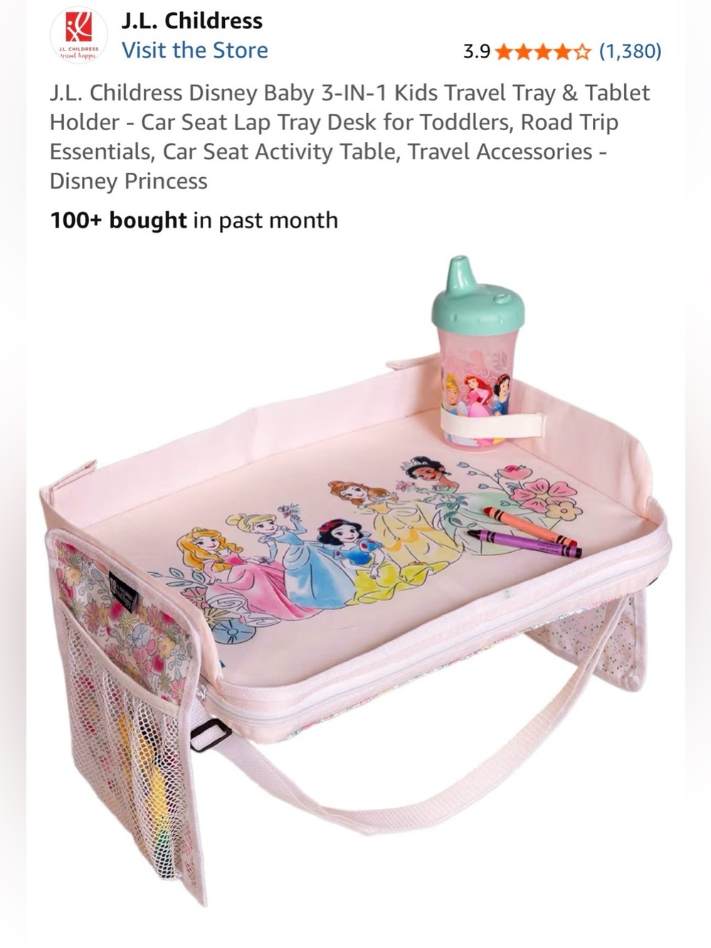 Car seat lap tray